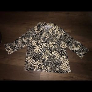 Joanna Petite Button Down Blouse, Size PXL